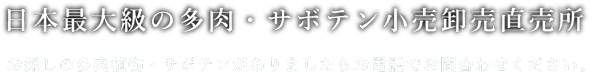 日本最大級の多肉・サボテン卸売り直販所